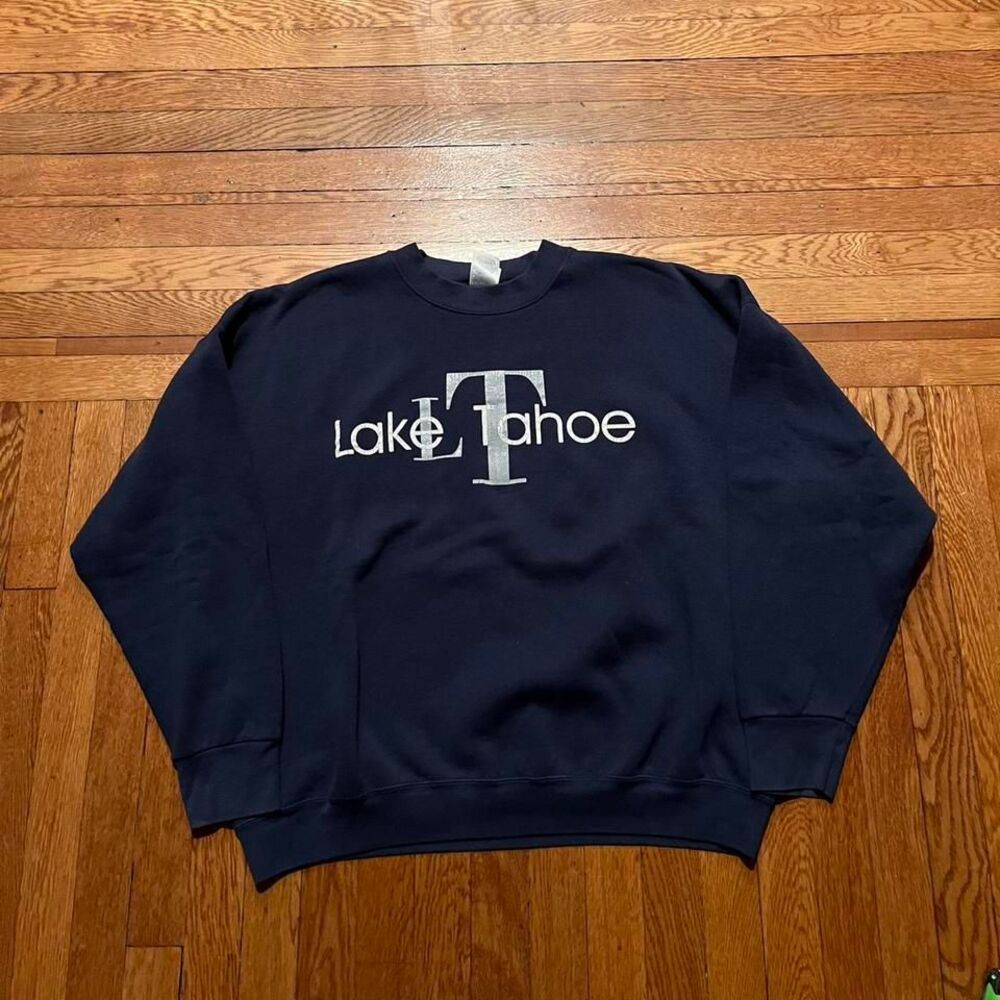 90s vintage Lake Tahoe boxy crew neck‎ sweatshirt